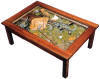 Golf Coffee Table with Glass Top